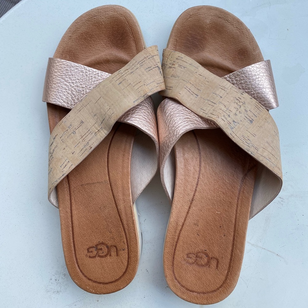 Ugg Kari Cork & Rose Gold Sandal